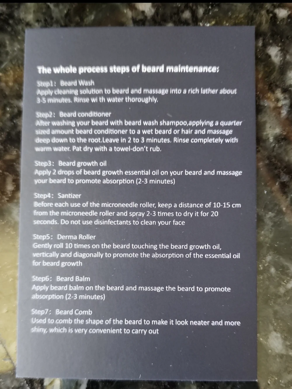 NWOT Men's Beard Kit Essentials